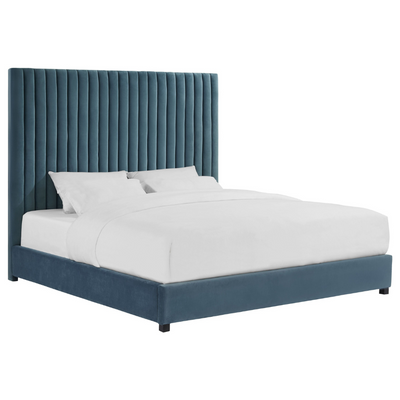 Arabelle Sea Blue Bed in King (4576362070112)
