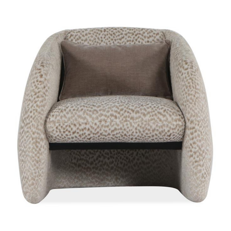 Wood Frame Upholstered Accent Chair (Pearl) KD (6640478453856)