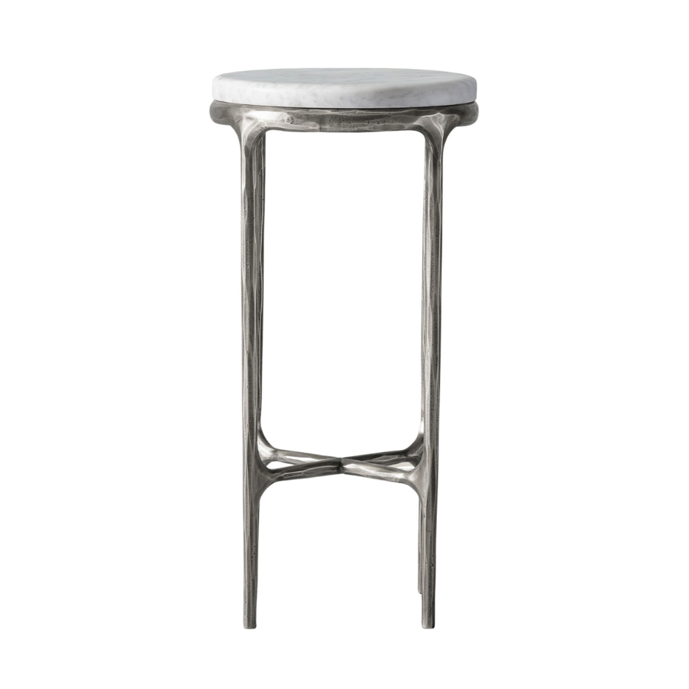 Round Accent Table with Marble Top Al Rugaib Furniture