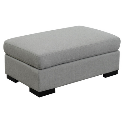Rodeo Ottoman In Grey (6640610148448)
