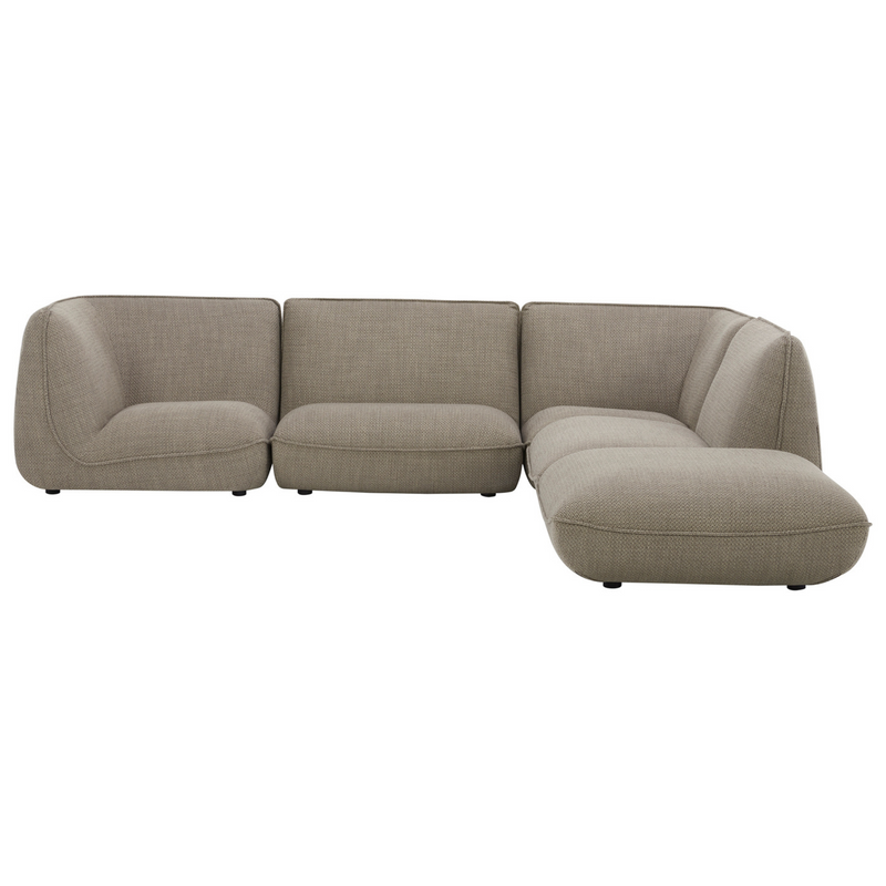 Zeppelin Lounge Modular Sectional Speckled Pumice