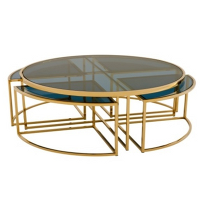 Gold Mirror Coffee Tables SET (6610589057120)