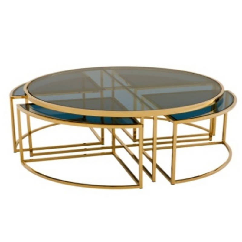 Gold Mirror Coffee Tables SET (6610589057120)