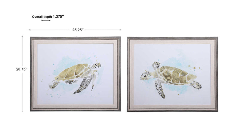 Uttermost-Sea Turtle Study Framed Prints (6536341094496)