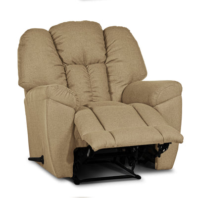 Versace Rocking Recliner Upholstered Chair with Controllable Back - Light Grey-905169-G (6613425356896)