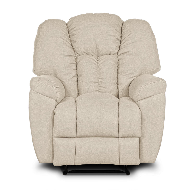 Versace Rocking & Rotating Recliner Upholstered Chair with Controllable Back - Beige-905170-P (6613425881184)