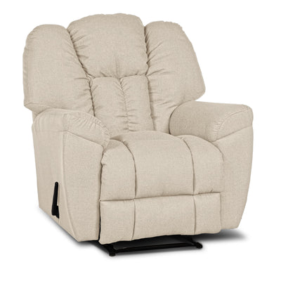 Versace Rocking Recliner Upholstered Chair with Controllable Back - White-905169-W (6613425553504)