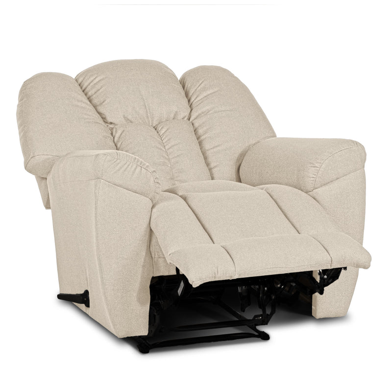 Versace Rocking & Rotating Recliner Upholstered Chair with Controllable Back - Beige-905170-P (6613425881184)