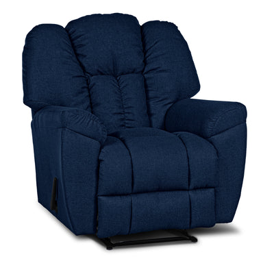 Versace Rocking Recliner Upholstered Chair with Controllable Back - Blue-905169-B (6613425225824)