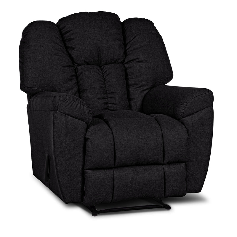 Versace Classic Recliner Upholstered Chair with Controllable Back - Black-905168-BL (6613424668768)