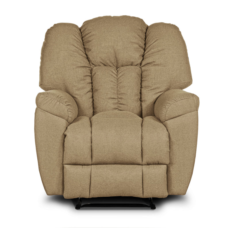 Versace Rocking Recliner Upholstered Chair with Controllable Back - Light Grey-905169-G (6613425356896)