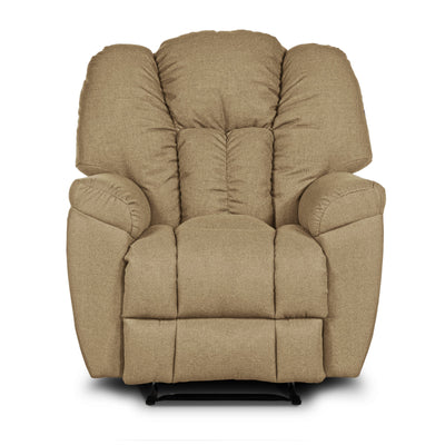 Versace Rocking & Rotating Recliner Upholstered Chair with Controllable Back - Light Grey-905170-G (6613425815648)
