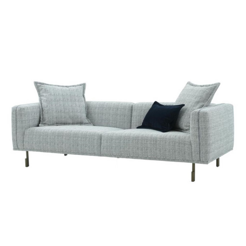 Tweed Grey 3 Seater Sofa (224cm)
