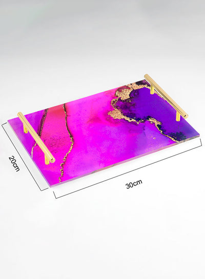 Decorative Acrylic Serving Tray -LWHATSG-Y64 (6622849695840)