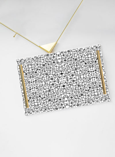 Decorative Acrylic Serving Tray -LWHATSG-Y90 (6622850613344)