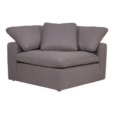 Clay Corner Chair Livesmart Fabric Light Grey - Al Rugaib Furniture (4583159496800)