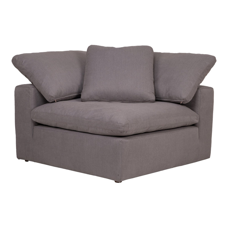 Clay Corner Chair Livesmart Fabric Light Grey - Al Rugaib Furniture (4583159496800)