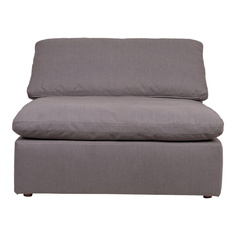 Clay Slipper Chair Livesmart Fabric Light Grey - Al Rugaib Furniture (4583179485280)
