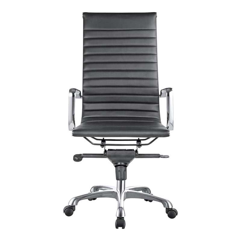 Omega Swivel Office Chair Hight Back Black - Al Rugaib Furniture (4583213596768)