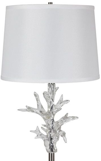 Crystal Coral Clear Floor Lamp (6595258876000)