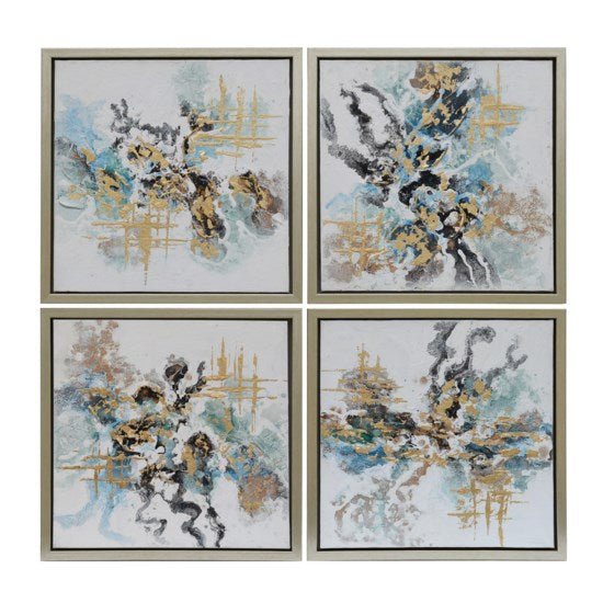 Abstract Quatro Set of 4 Wall Art Wall Art| Crestview