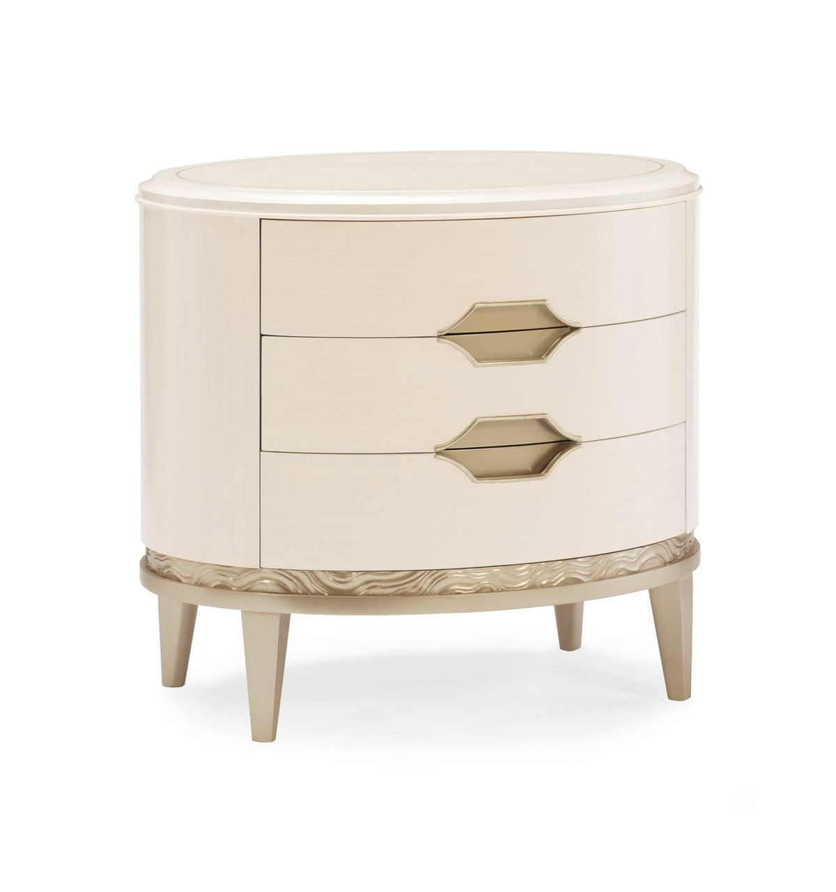 Adela - Oval Nightstand Nightstands| Caracole