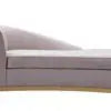 Adele Blush Velvet Chaise Chaises| TOV