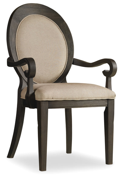 Oval Back Arm Chair - 2 per carton/price ea - Al Rugaib Furniture (4688751886432)
