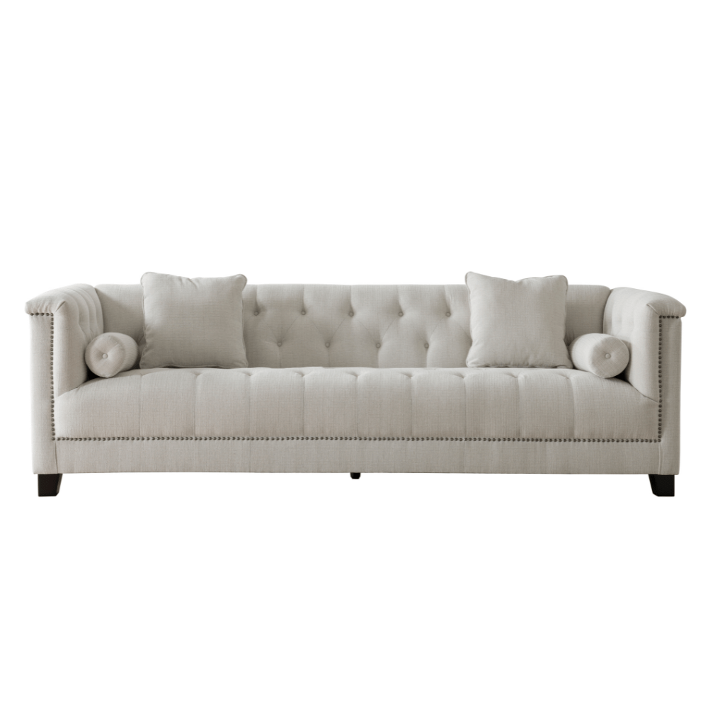 Alabid Linen off-White 4-Seater Sofa (247cm) XL Sofas| Roots Furniture