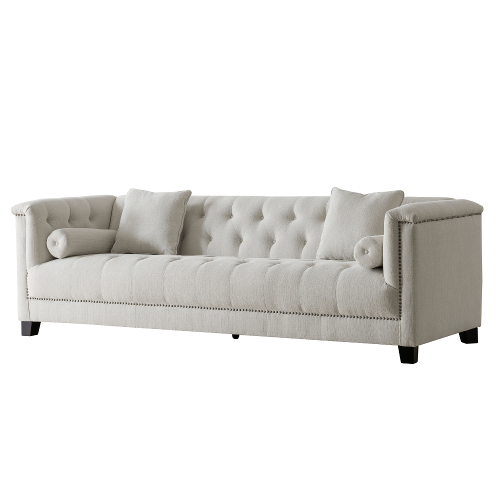 Alabid Linen off-White Living Room Set Living Room Sets| Roots Furniture