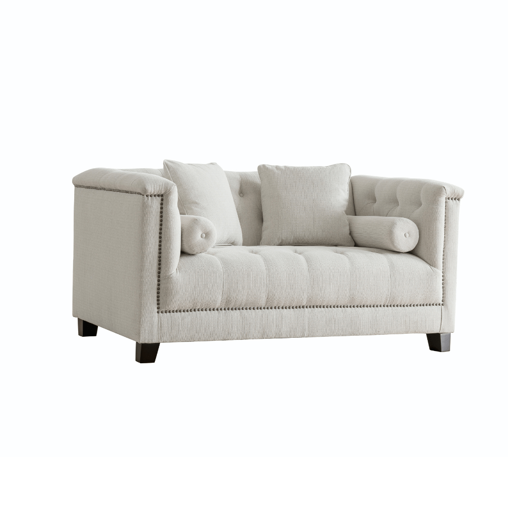 Alabid Linen off-White Loveseat (156cm) Sofas & Loveseats| Roots Furniture