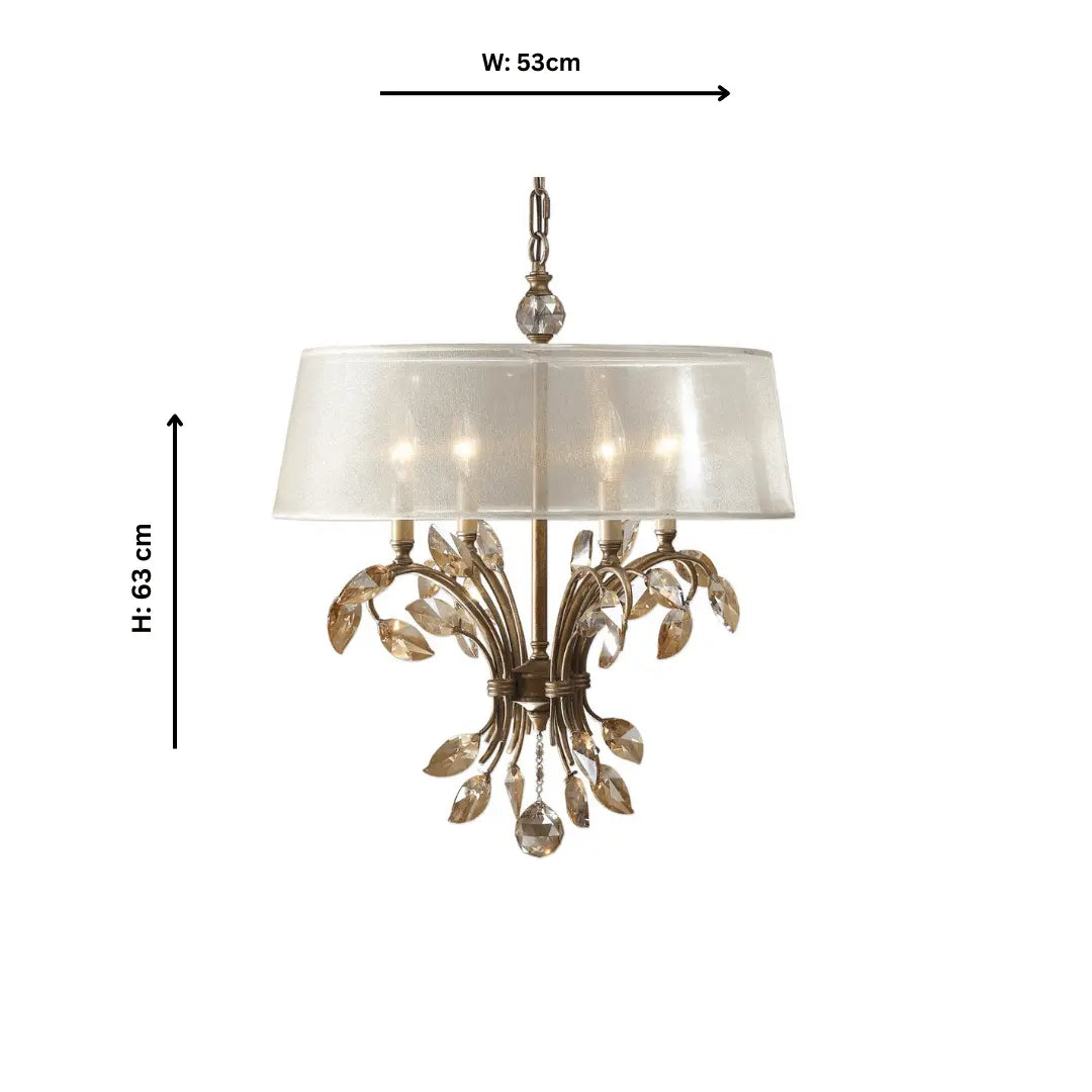 Alenya, 4 Lt. Chandelier chandeliers| Uttermost