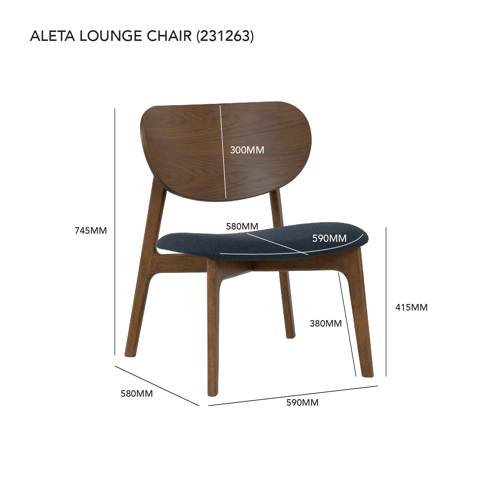 ALETA LOUNGE CHAIR 109/6367 Chairs| Roots Furniture