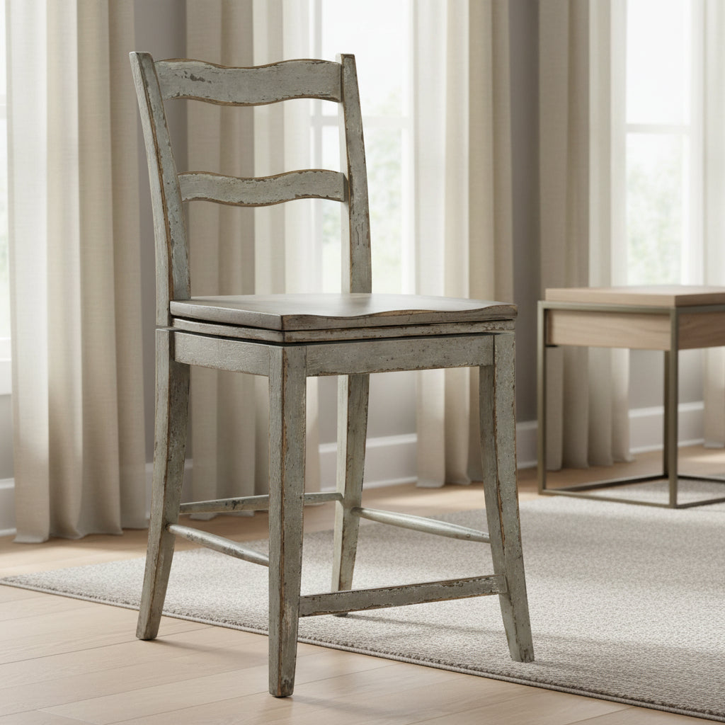 Alfresco La Riva Ladder Back Swivel Counter Stool Chairs| Hooker