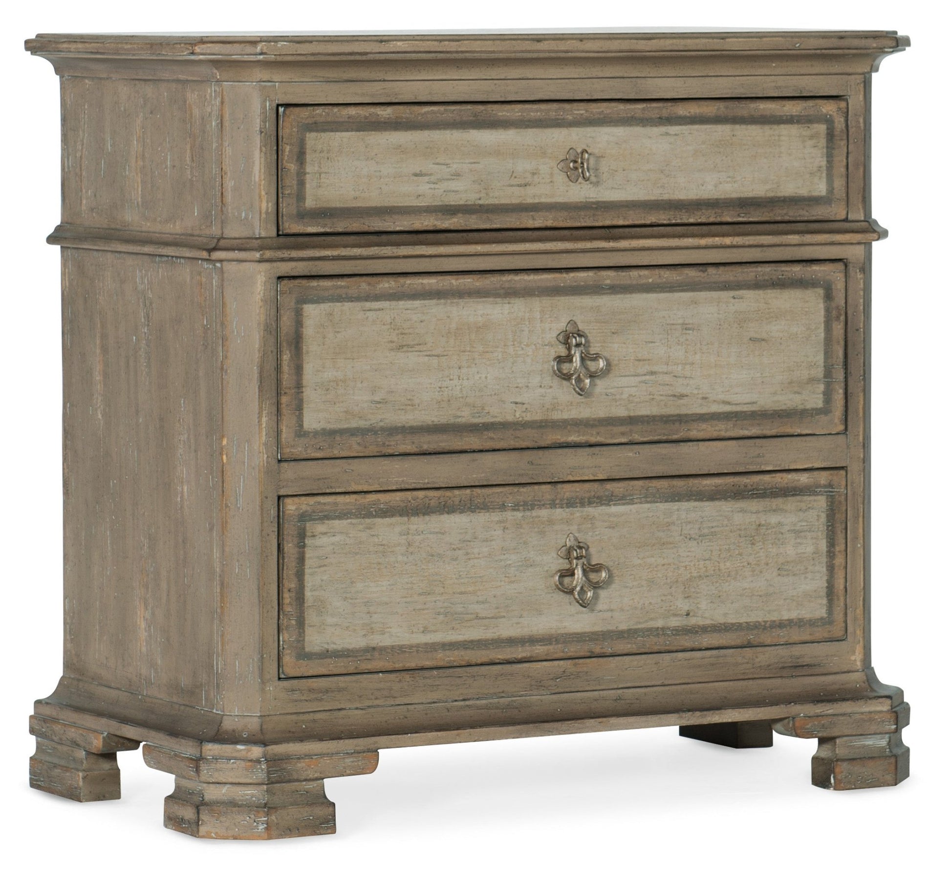 Alfresco Palmieri Three-Drawer Nightstand Nightstands| Hooker