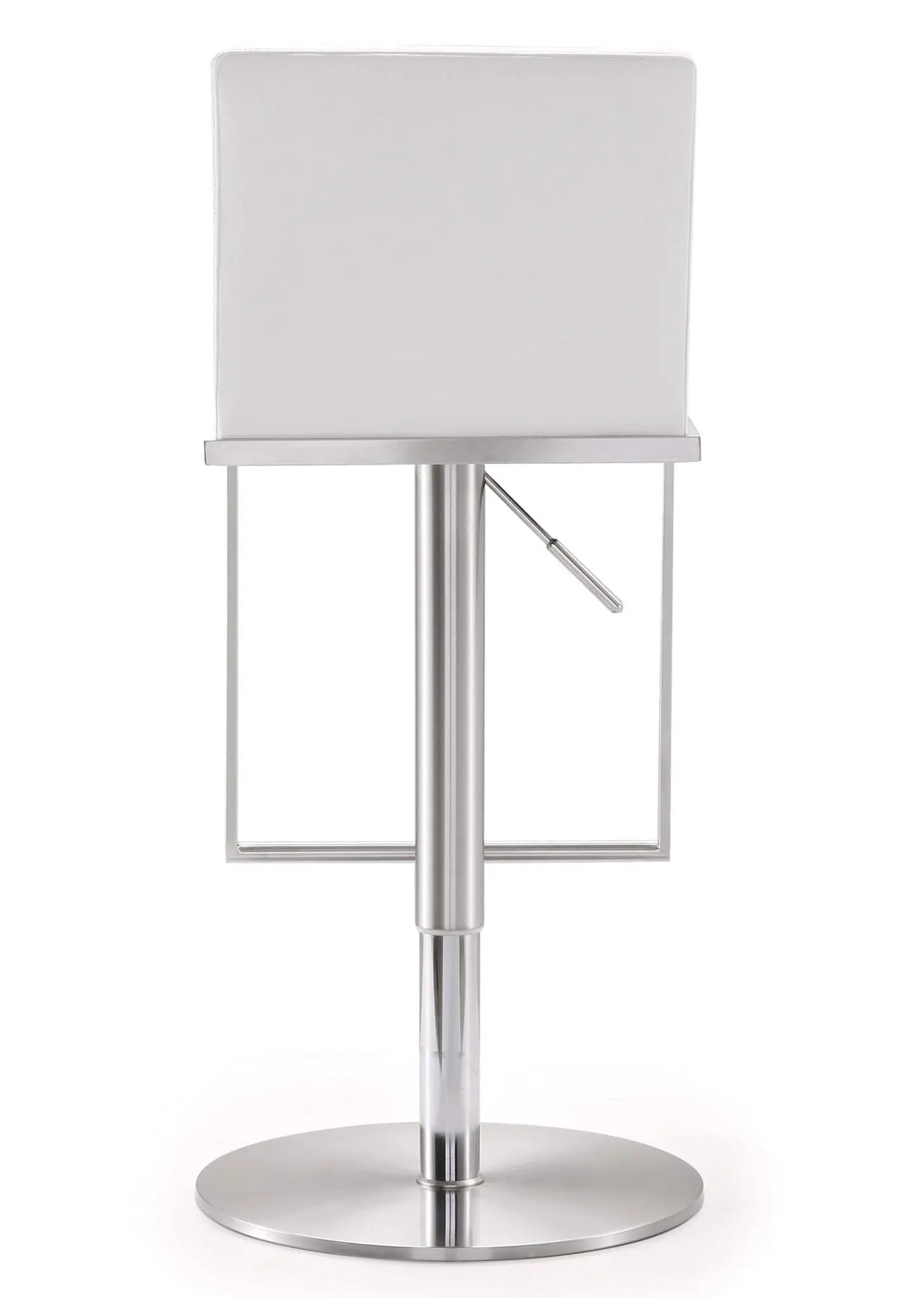 Amalfi White Steel Adjustable Barstool Counter Stools| TOV
