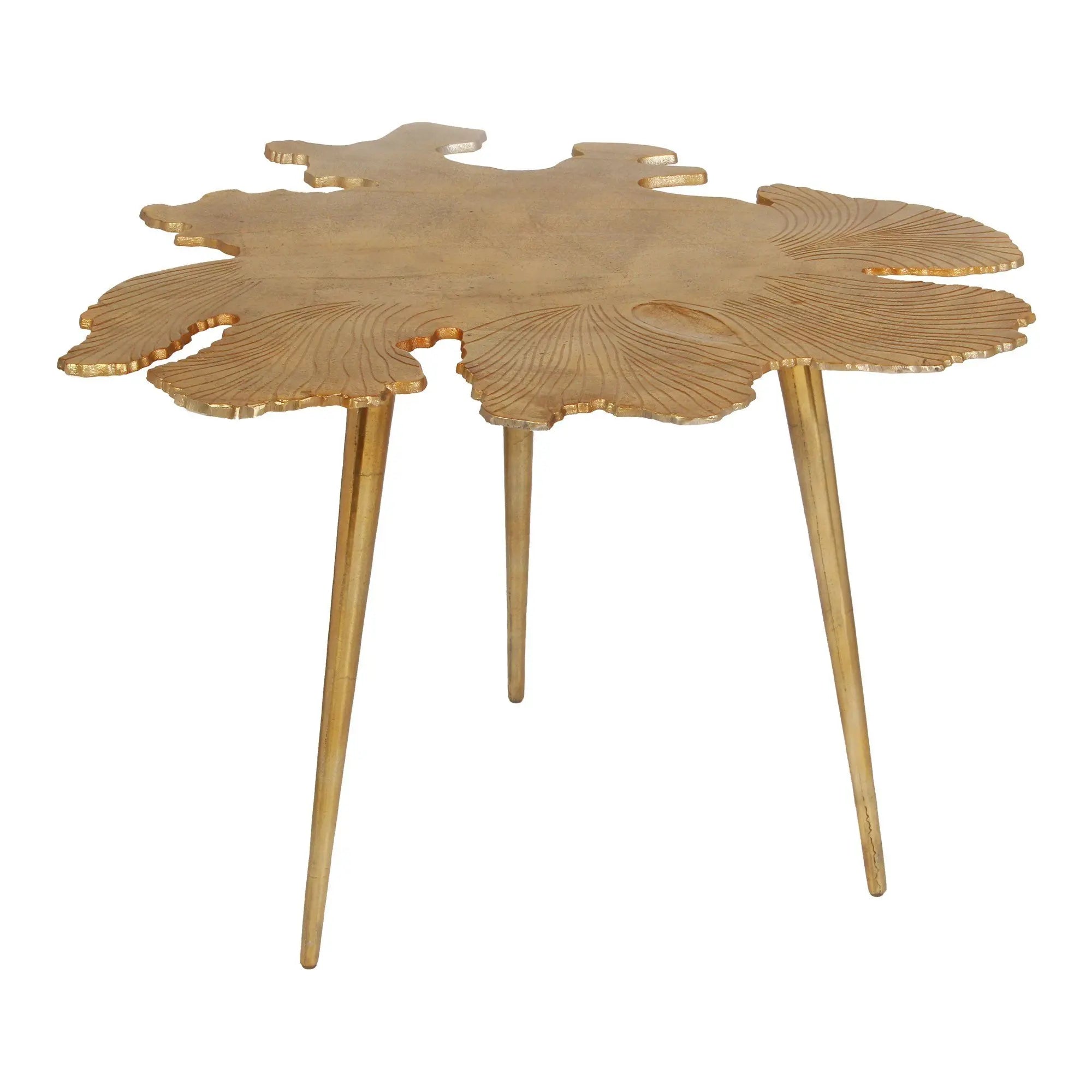 Amoeba Side Table Gold Accent & End Tables| Moe's Home