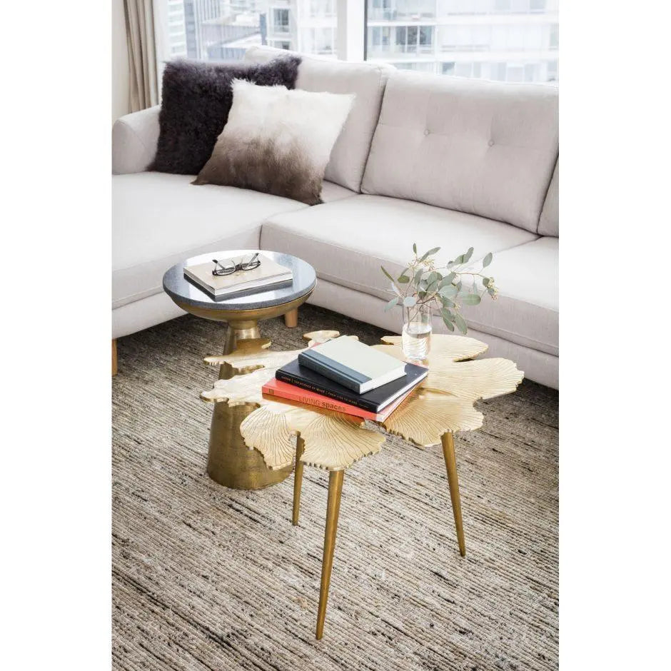 Amoeba Side Table Gold Accent & End Tables| Moe's Home