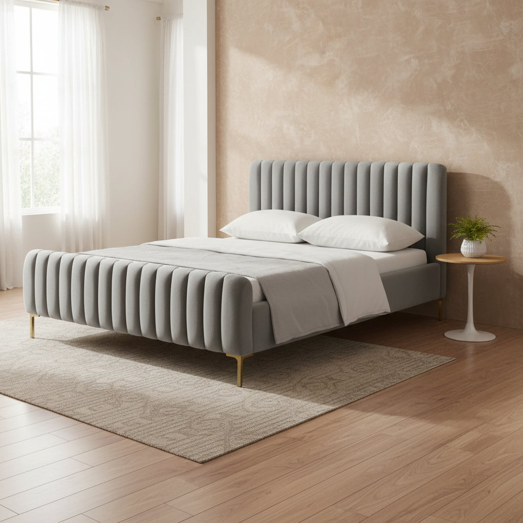 Angela Grey Bed in King Beds| TOV