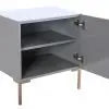 Anna Pink Lacquer Side Table Accent & End Tables| TOV