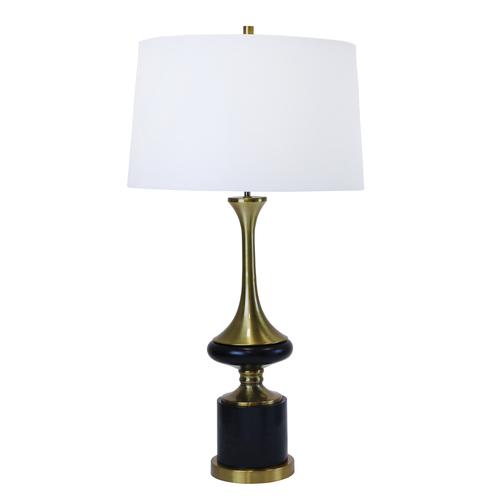 POLYRESIN 33" GENIE TABLE LAMP,BLACK/GOLD - Al Rugaib Furniture (4553730949216)