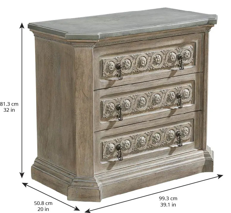 Arch Salvage Gabriel Bedside Chest Nightstands| A.R.T. Furniture