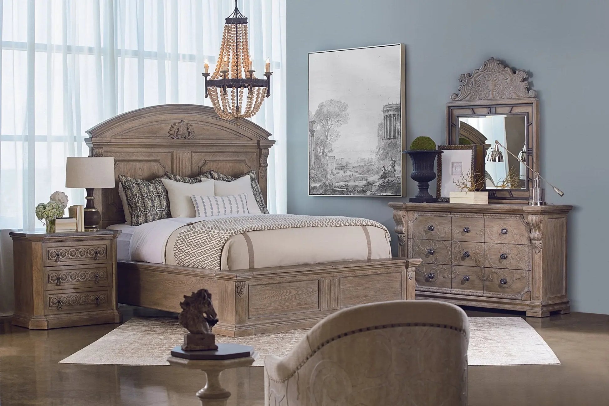 Arch Salvage Gabriel Bedside Chest Nightstands| A.R.T. Furniture
