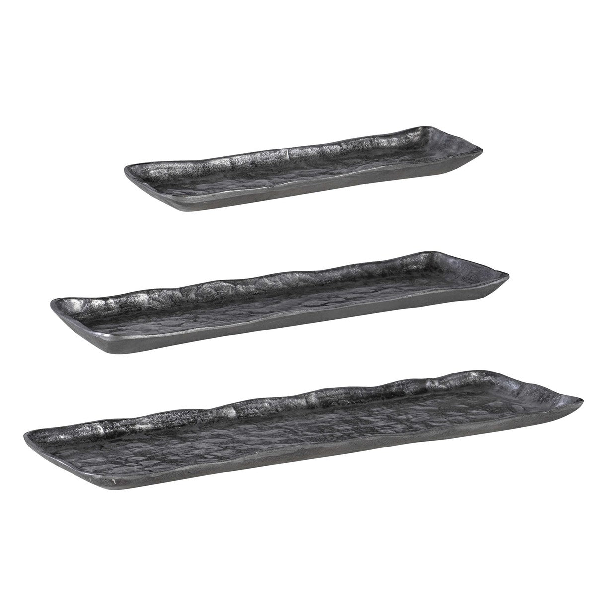 Artisan Trays, Antique Nickel, S/3 Tray| Uttermost