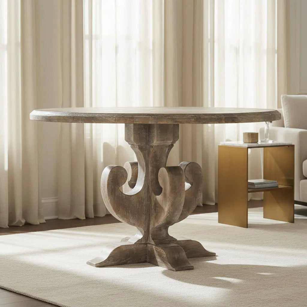 Ascension 48in Wood Round Dining Table Dining Tables| Hooker