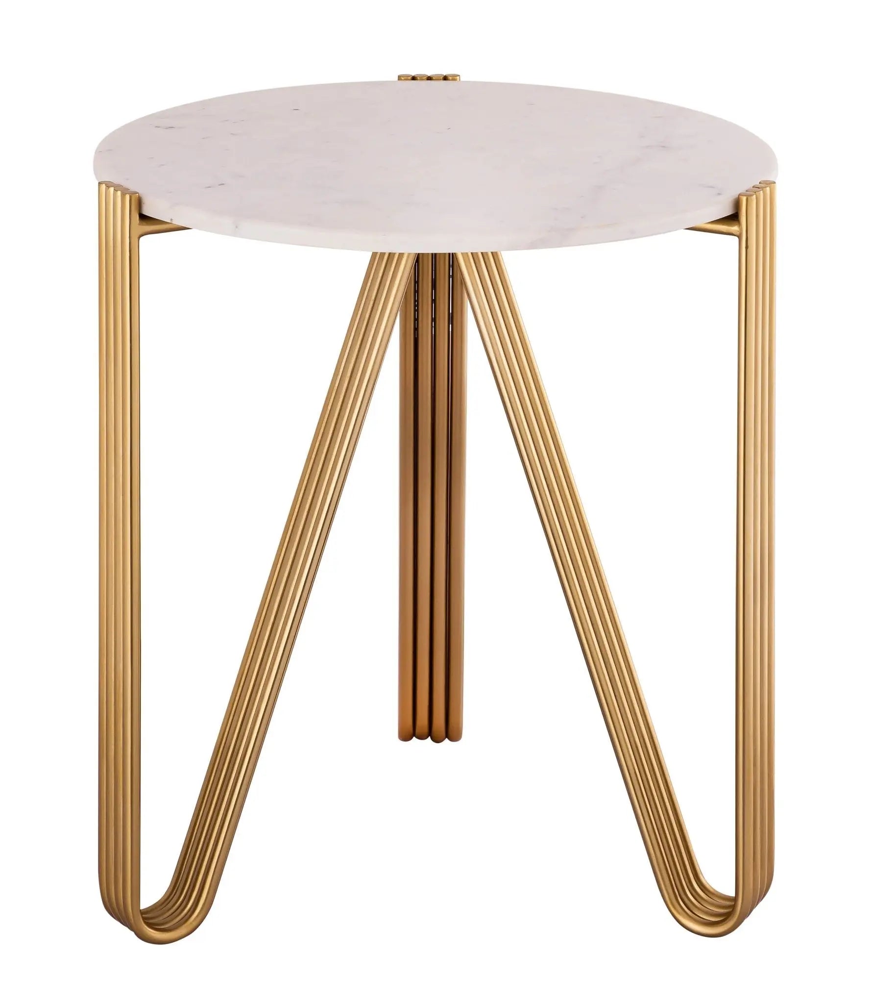 Aya Marble Side Table Accent & End Tables| TOV