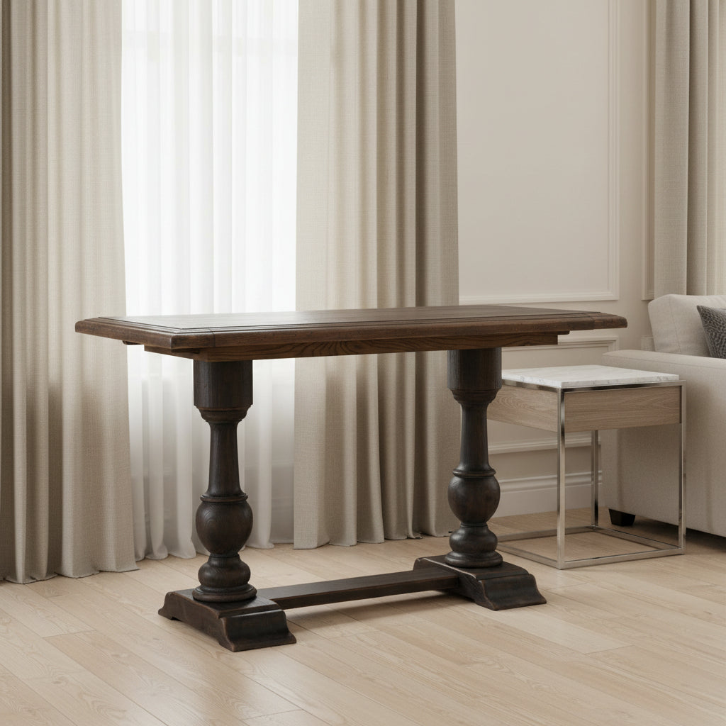 Balcones 60in Friendship Table w/2-12in Leaves Dining Tables| Hooker