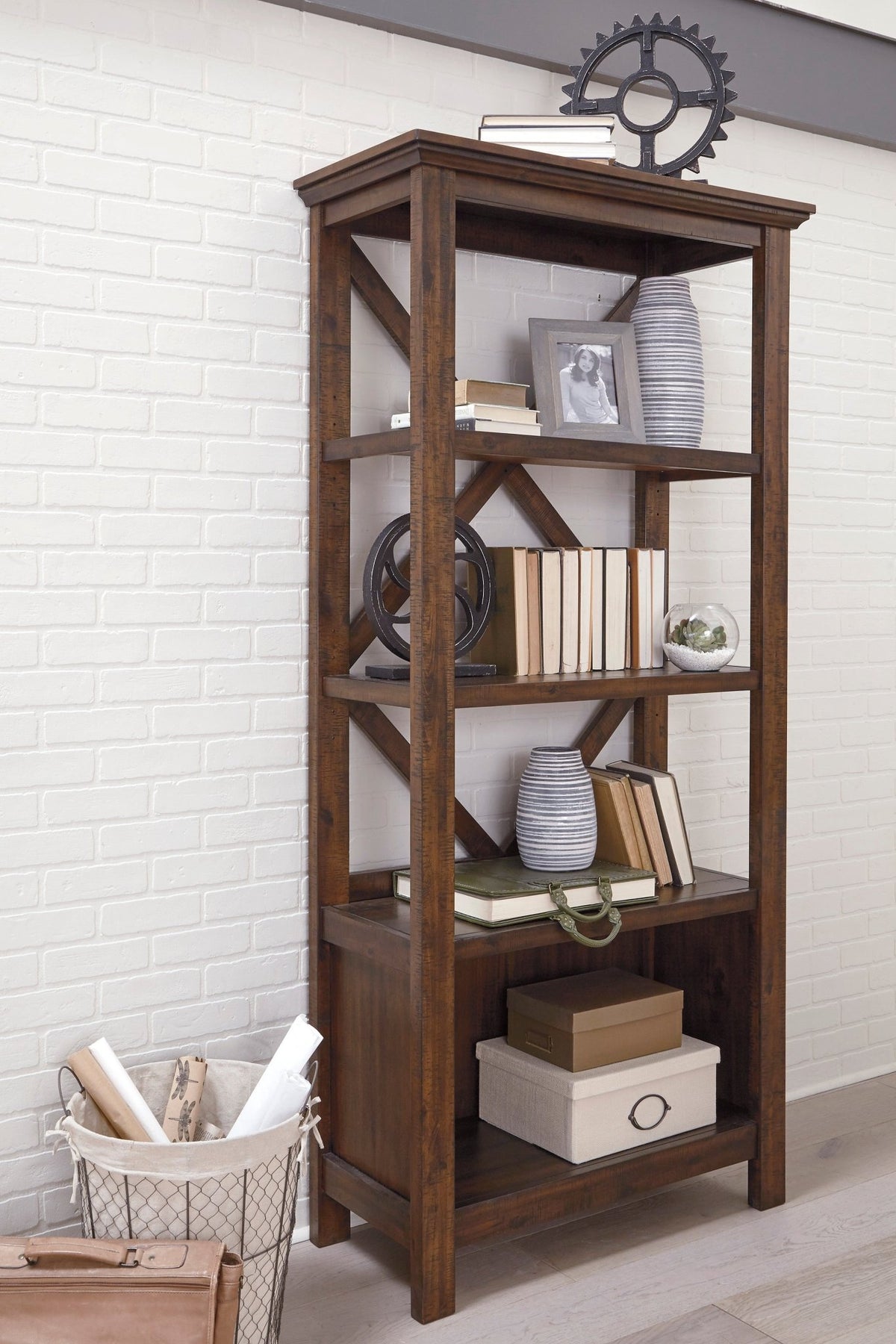Baldridge 75" Bookcase Bookcases| Ashley Homestore