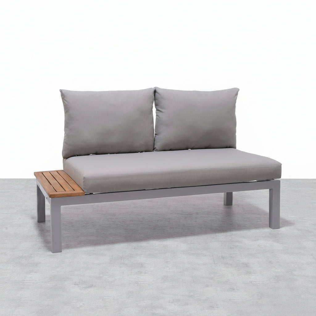 Barcelona Grey Sofa Outdoor Loveseats & Sofas| Compact Outdoor Living