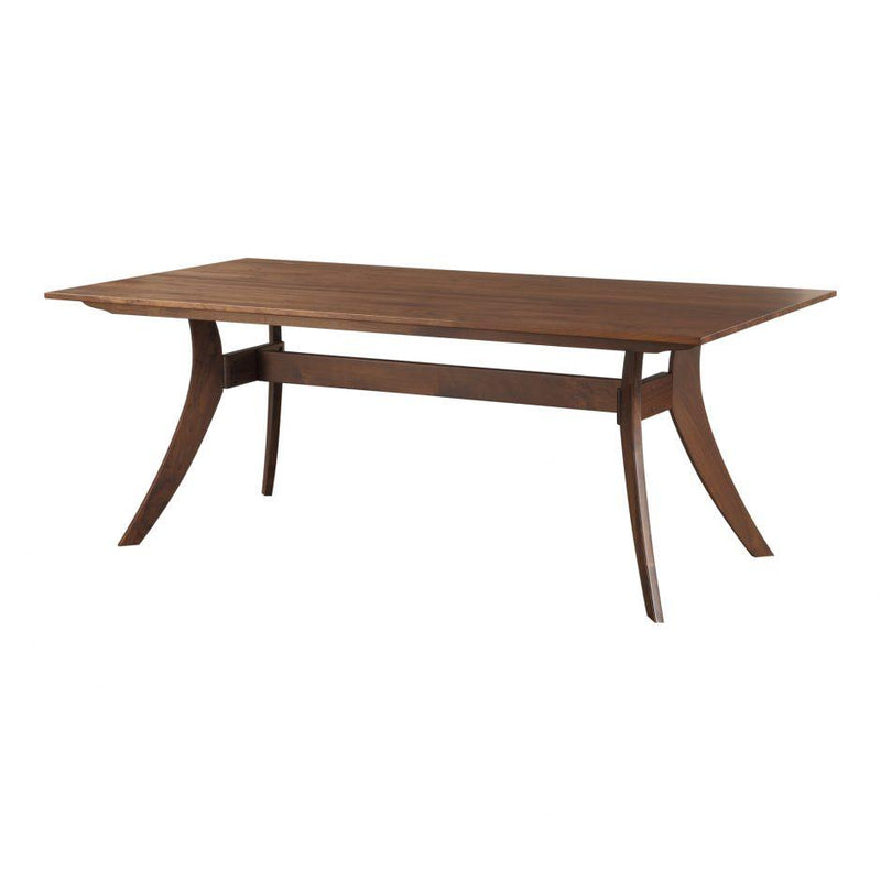 Florence Rectangular Dining Table Small Walnut - Al Rugaib Furniture (4583170932832)